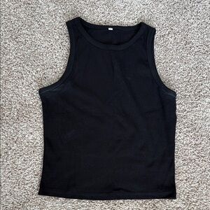 Black Sleeveless Tank Top